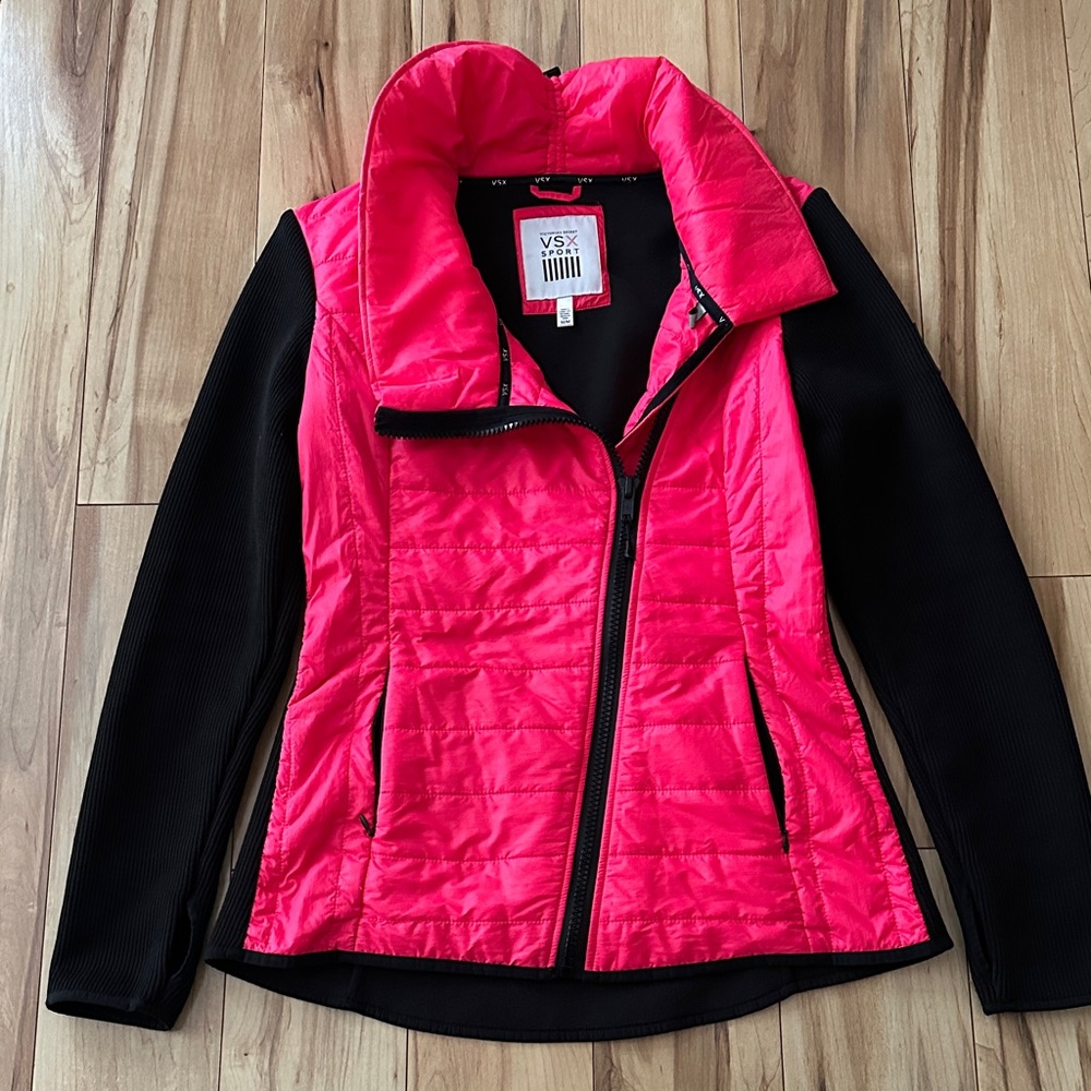 VSX Vibrant Pink and Black Puffer Jacket